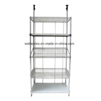 Commercial Used White Metal Metro New Adjustable Wire Mesh Shelf Parts Basket Shelving Rack