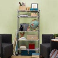 Wholesale 5 Tier Space Saving Rolling Metal Storage Steel Wire Rack Shelf for Sale