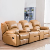 Modern Luxury Leather Automatic Living Room Hotel Recliner Pusofa Theater Movie Couchhb03-04