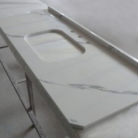 Building Material Artificial Quartz Stone Solid Surface Countertop for Kitchen Top  Vanity Top