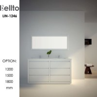 Unique Lacquer bathroom vanity units with cabinet sink (LIN-1246)