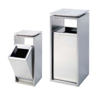 Stainless Steel Modern Trash Waste Bin for Hotel Lobby (ID-J63A)