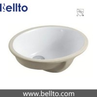 Ceramic Oval Under Mounted Sink for Lavatory Toilet (203)