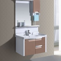 PVC Shining Color with Stainless Accessories Cabinet