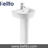 Toilet Suite Ceramic Pedestal Sink for Bathroom (615)