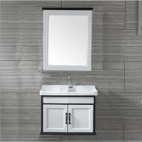 60cm Carbon Fiber Bathroom Cabinet with Mirror Cabinet