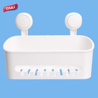 Drill-Free Removable Bathroom Storage Basket with Suction Cup