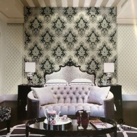 PVC American Large Pattern Wallpaper