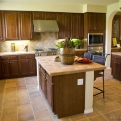 Golden Brown Kitchen Cabinet (GB7)图1