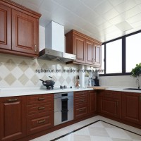 Kitchen Furniture Shaker Style Melamine Board Carcass PVC Cupboard Door Kitchen Cabinet