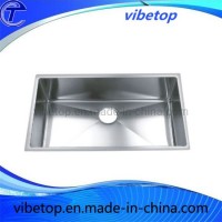 Kitchen Ware Handmade Single Bowl Undermount 304 Stainless Steel Kitchen Sink