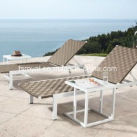 New Design Patio Leisure Rattan Lounger Outdoor Hotel Furniture Sunbed