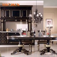 2018 Latest Design Construction Project Vietnam Kitchen Cuisine Complete Solid Wood Kitchen Cabinet