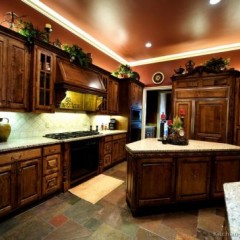 Golden Brown Kitchen Cabinet (GB11)图1