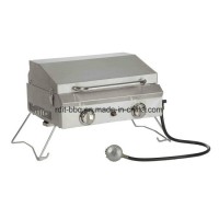 Portable Stainless Steel Table Top Grill - 2 Burners