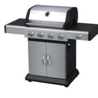 Stainless Steel Made 4 Burners Gas Grill with Side Burner  Ce Approved