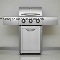 High End Stainless Steel 3 Burners Gas Grill with Front Door / We Take OEM Cases