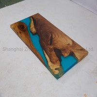 Hot Sale Solid Wood Epoxy Table