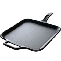 Heavy Duty Porcelain Cast Iron Grill Pan / Customized Dimension Accepted