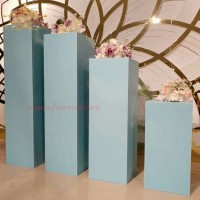 Cylinder Shape Event Party Design White Round Acrylic Cake Stand