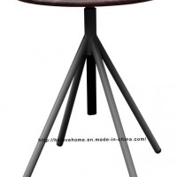 Industrial Metal Restaurant Wooden Vintage Swivel Dining Table