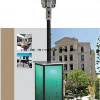 Stand Squre Patio Heater with Stainless Steel Pole and Acrylic Body with Normal Burner