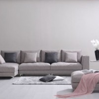 France Design L Shaped Fabric Sofa Set