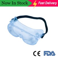 Anti-Glare Lens Protect Eye Total Enclosed Clear Safety Goggles