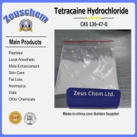 Anesthetic Raw Powder Tetracaine HCl / Tetracaine Hydrochloride Pain Killer CAS 136-47-0