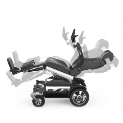 Aluminium Pedal Length Self-Adaption Rocking Electric Wheelchair图1