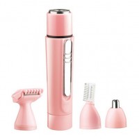 Women Waterproof Painless Facial Hair Remover Set 4 in 1 Face Grooming Tools - Electric Trimmer  Han