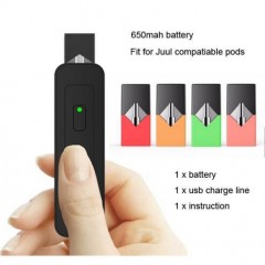 Push Button 650mAh Variable Voltage Cbd Vape Pod System Battery Bg Pod Vaporizer Compatible with Juu图1