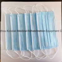 Manufacturer Earloop Disposable 3 Ply Non Woven Blue Face Mask