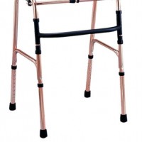 Height Adjustment Foldable Bronze Aluminum Walker