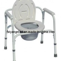 Chromed Steel Commode Chair (FY810)