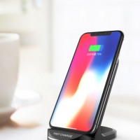 Bracket Design Wireless Charger  Qi Standard  Plug Compatible with QC2.0&QC3.0  Charge Distance Less