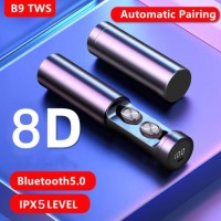 B9 Bluetooth Earphone 8d HiFi Sport with Mic Earbuds Gaming Music Headset for Xiaomi Huawei iPhone T