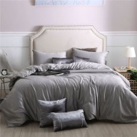 Home Textile Solid Color Cotton and Polyester Fabric Bedding Set