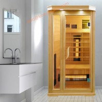 Portable Far Infrared Sauna Made of Solid Hemlock Wood with Ceramic Heater as Bathroom Furniture  Pe