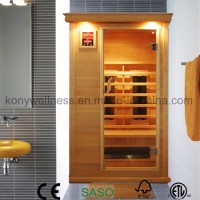 1 People Dry Sauna Room for Indoor Use The Cheapest Sauna House  Far Infrared Hot Therapy Log Cabin