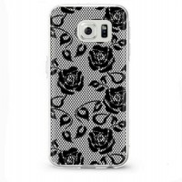 3D Hollow Lace Pattern Transparent Custom Phone Cases