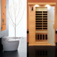 Personal Sauna Made of Hemlock Wood and Carbon Heater  Far Infrared Sauna Room as Hot Therapy Sauna