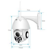 1080P PTZ IP Camera WiFi Outdoor Speed Dome Wireless WiFi Security Camera Pan Tilt 4X Digital Zoom 2