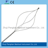 4 Wires Stainless Steel Ercp Biliary Spiral Shape Disposable Stone Extraction Basket