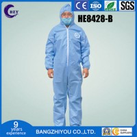 Practical Protective Clothing Non-Woven Protective Clothing Siamese Isolation Non-Woven Dustproof