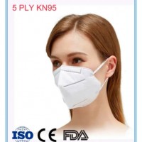 Non-Woven KN95 N95 FFP2 Face Mask Disposable Earloop in Stock