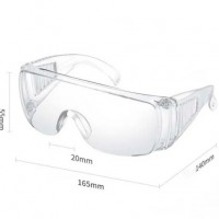 Clear Transparent Protective Glasses PC Safety Protective Goggles with Elastic Tapes