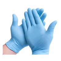 Wholesale Stock Blue Surgical Safety Medical Disposable Nitrile Gloves