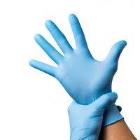 Nitrile Disposable Gloves Folded Disposable Medical Gloves Ce