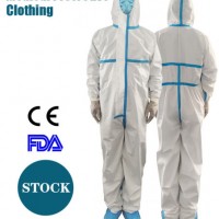 Medical Protective Coverall Diposable Isolation Suit SMS PE Ce